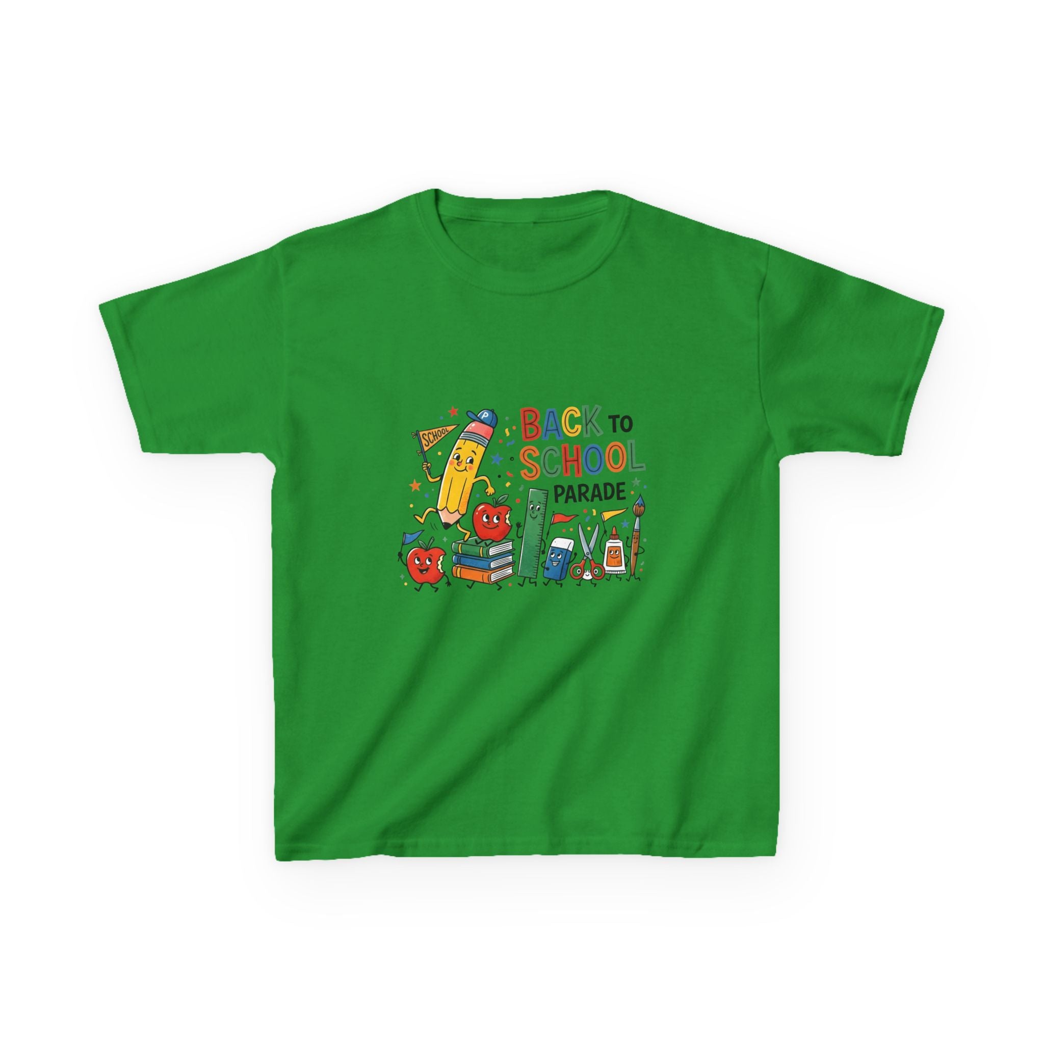 Kids Back to School Tee - Playful SCHOOL Supplies | First Day