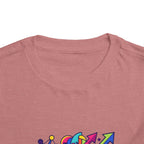 Toddler Crypto Shirt - Neon Geometric Digital Art | Blockchain Kids