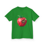 Kids Steampunk T-Shirt - Low Poly Geometric Mechanical Apple Worm