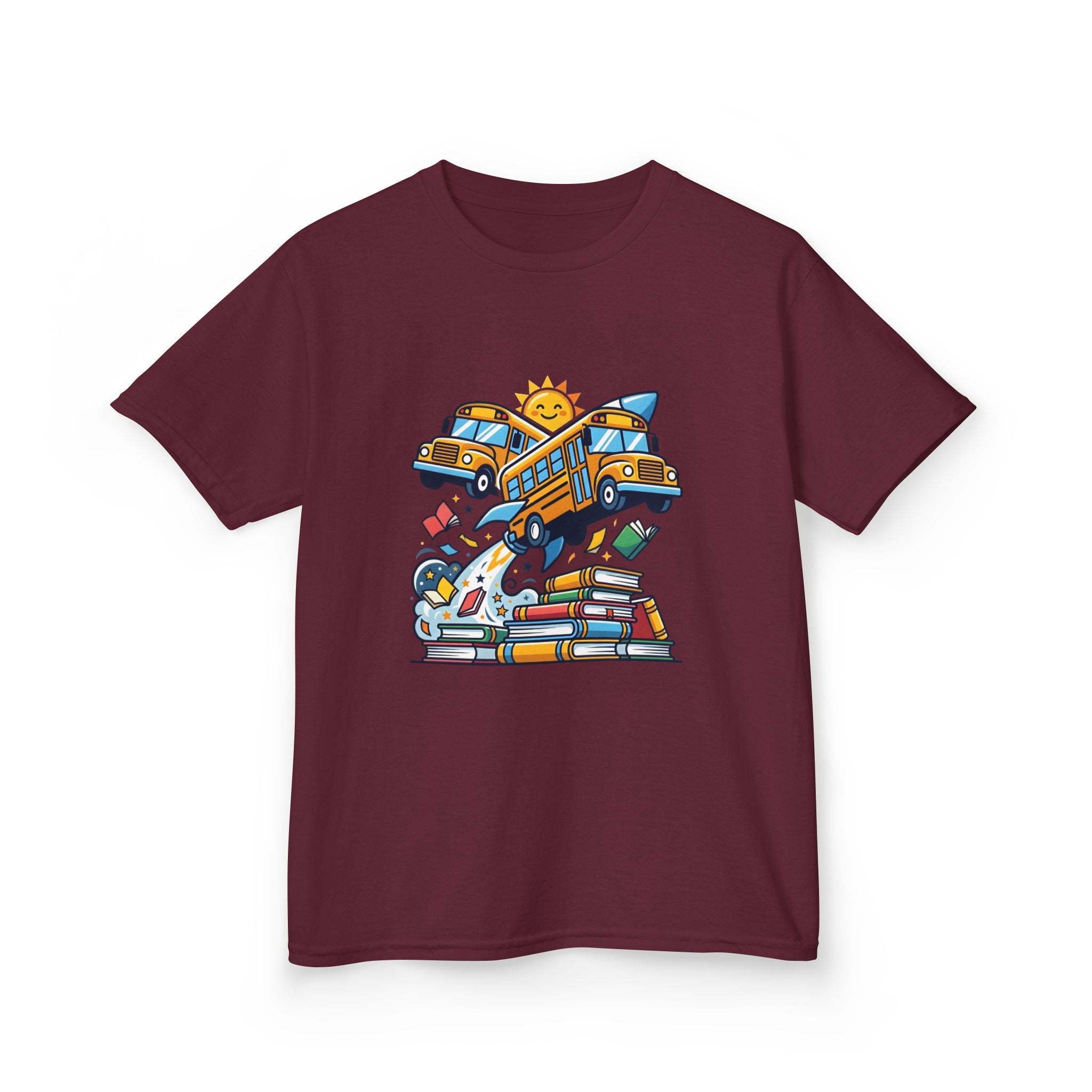 Kids Back to School T-Shirt - Rocket Bus Adventure | First Day