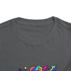 Toddler Crypto Shirt - Neon Geometric Digital Art | Blockchain Kids