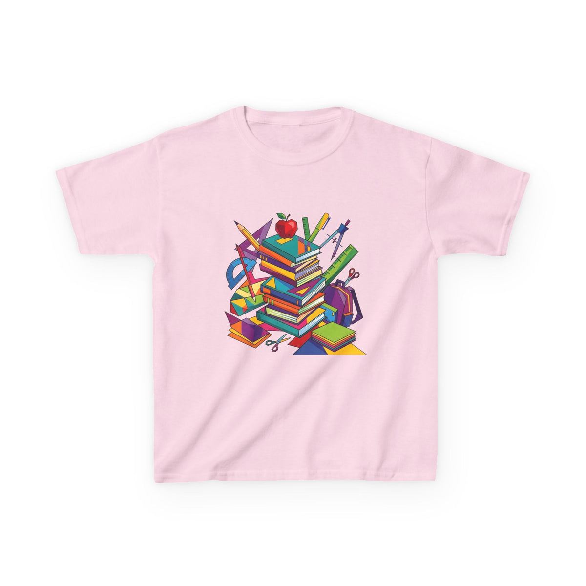 Kids T-Shirt - Geometric School Supplies Tee | Back to School