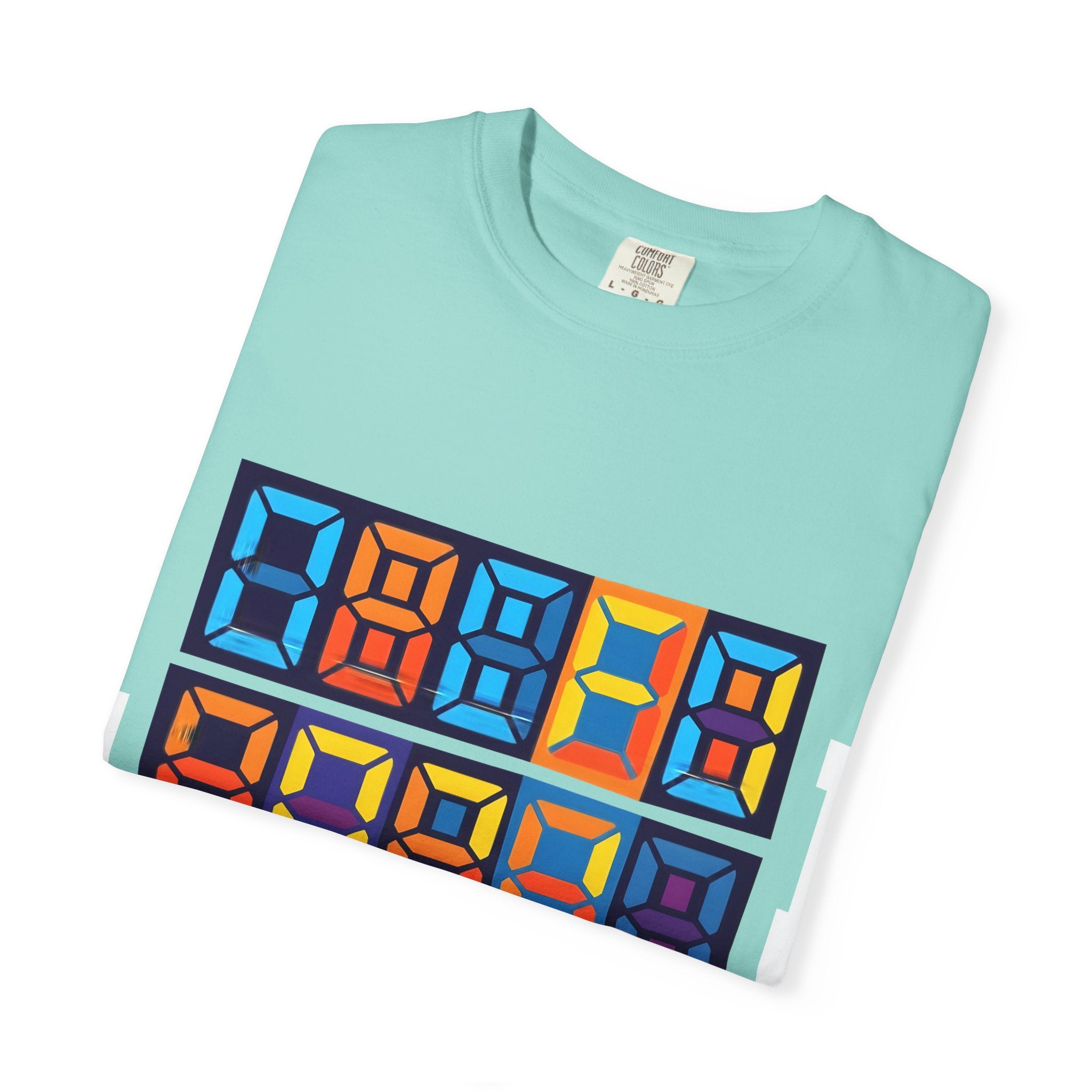 Unisex T-Shirt - Retro Tech 8-Bit Digital Display | Comfort Colors