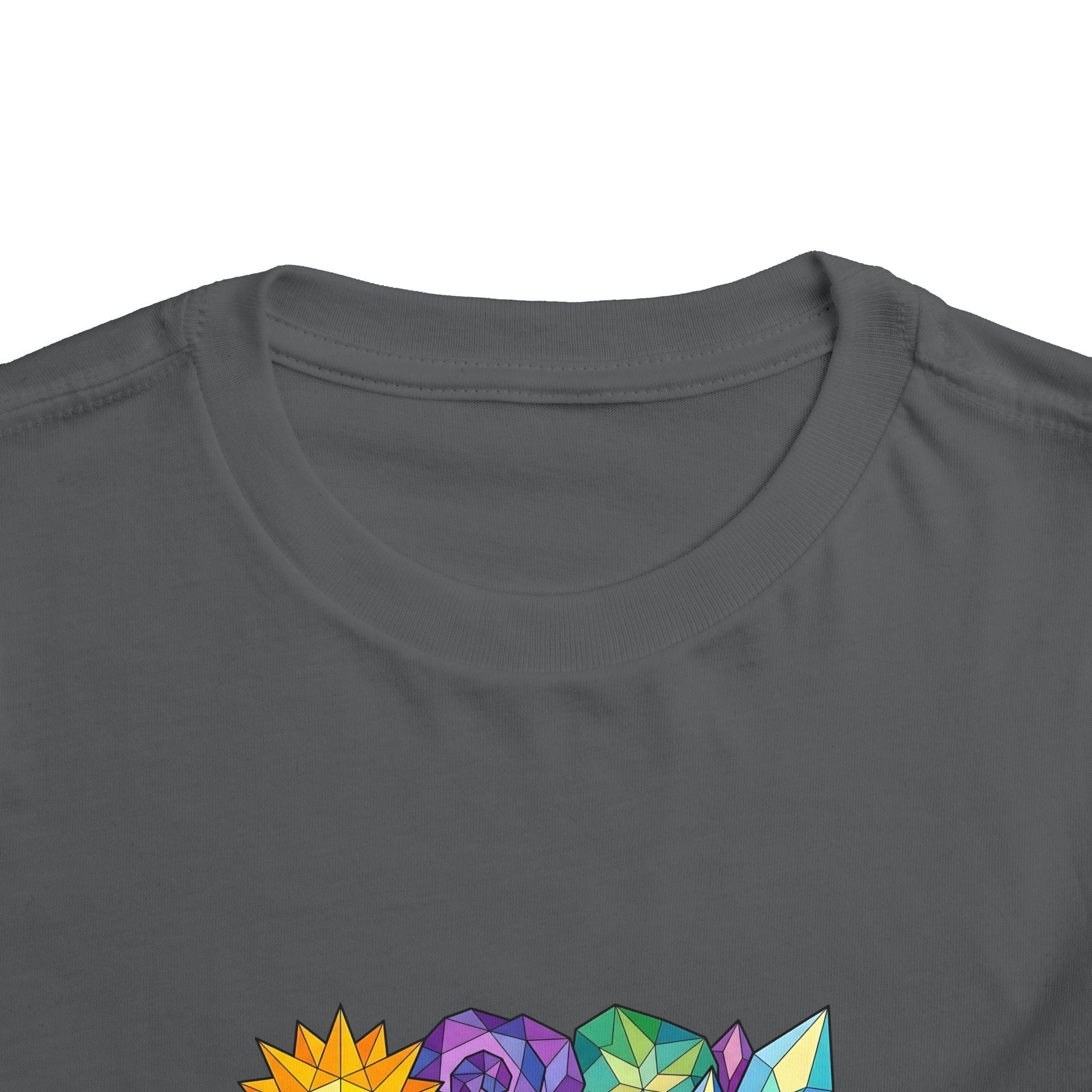 Toddler Tee - Vibrant Geometric Crystal & Gemstone Shirt
