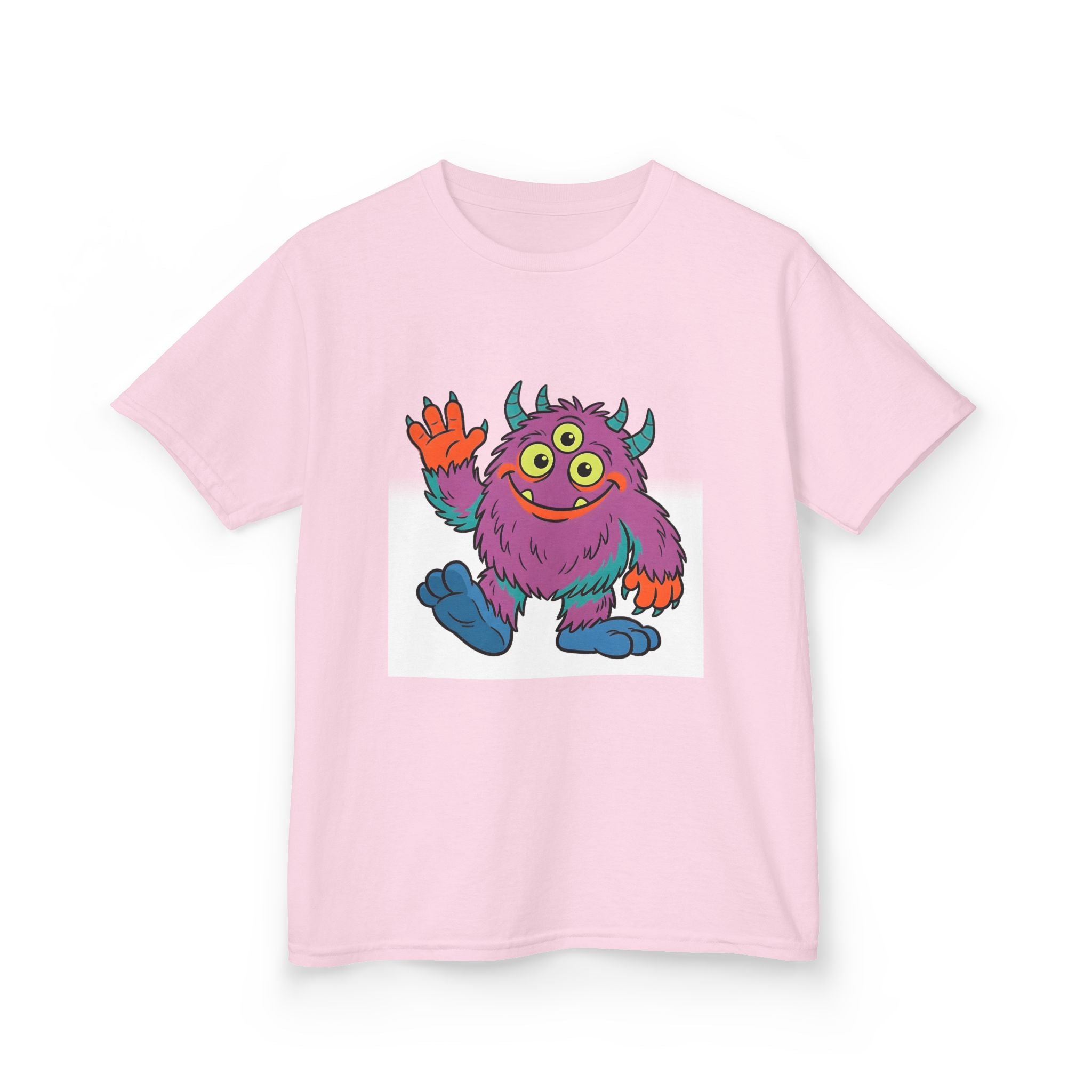 Kids T-Shirt - Cute 3-Eyed Monster Cartoon | Colorful & Fun