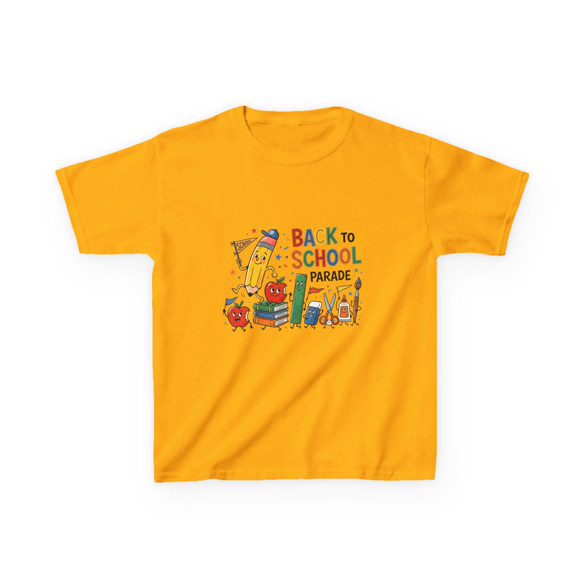 Kids Back to School Tee - Playful SCHOOL Supplies | First Day