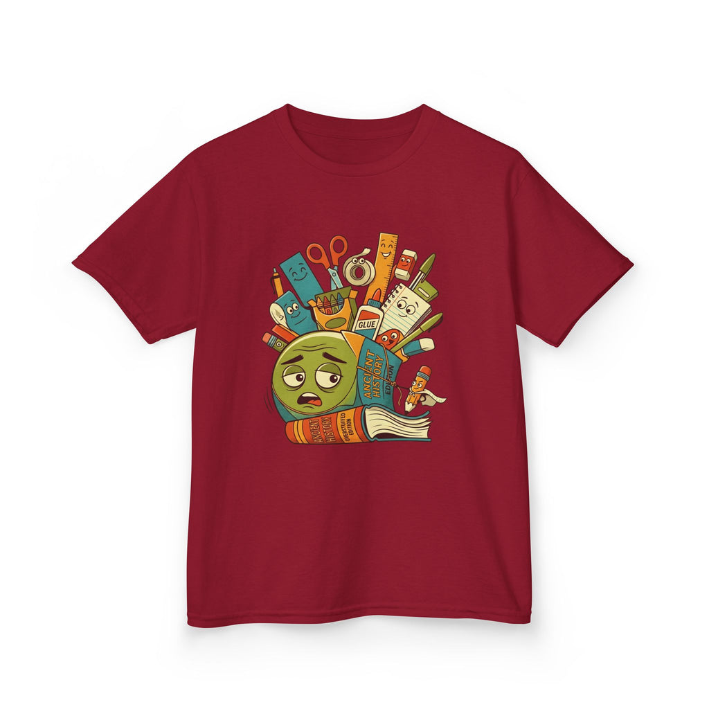 Kids Tee - Ancient History Overstuffed Edition | School Stress Back