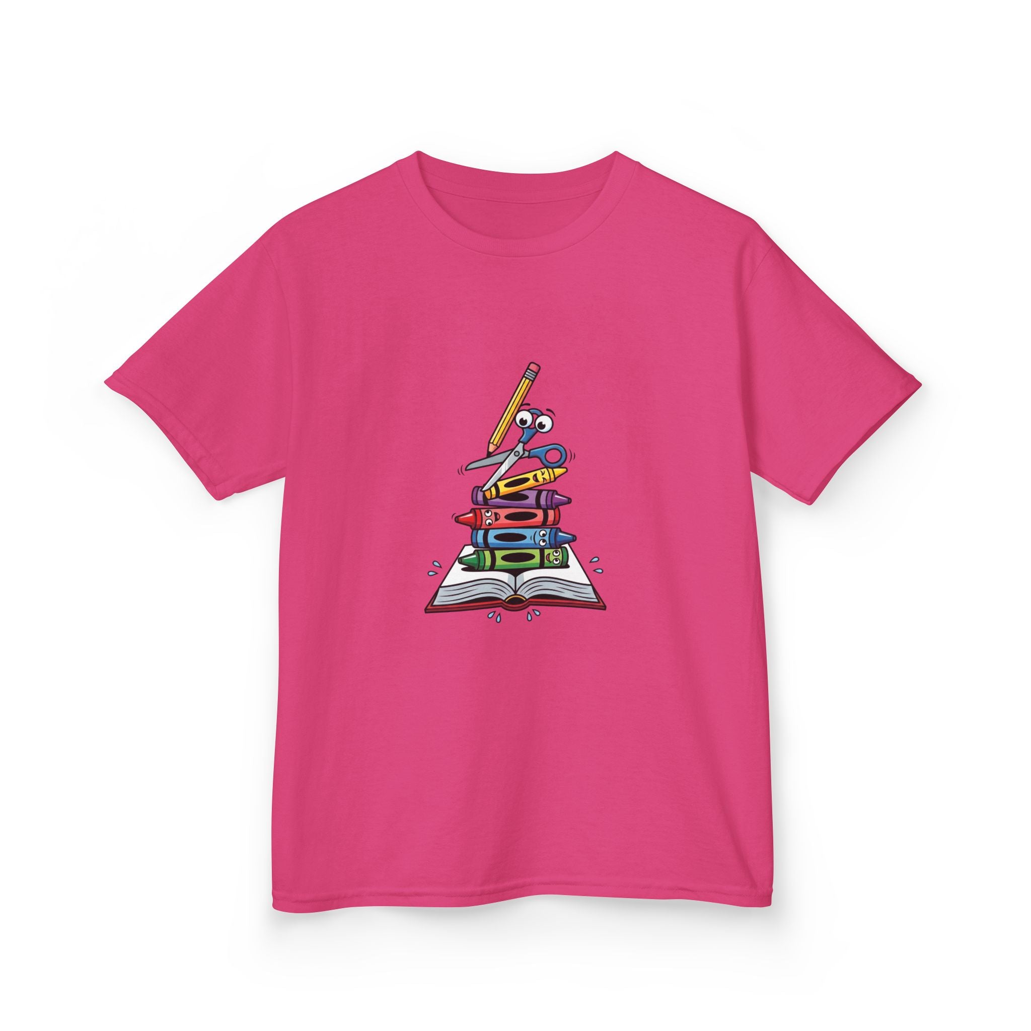 Back to School Kids Tee - Art Supplies Fun Design | 2026