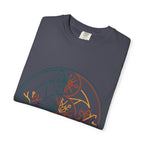 Unisex Garment-Dyed T-Shirt - Minimalist Geometric Nature Art