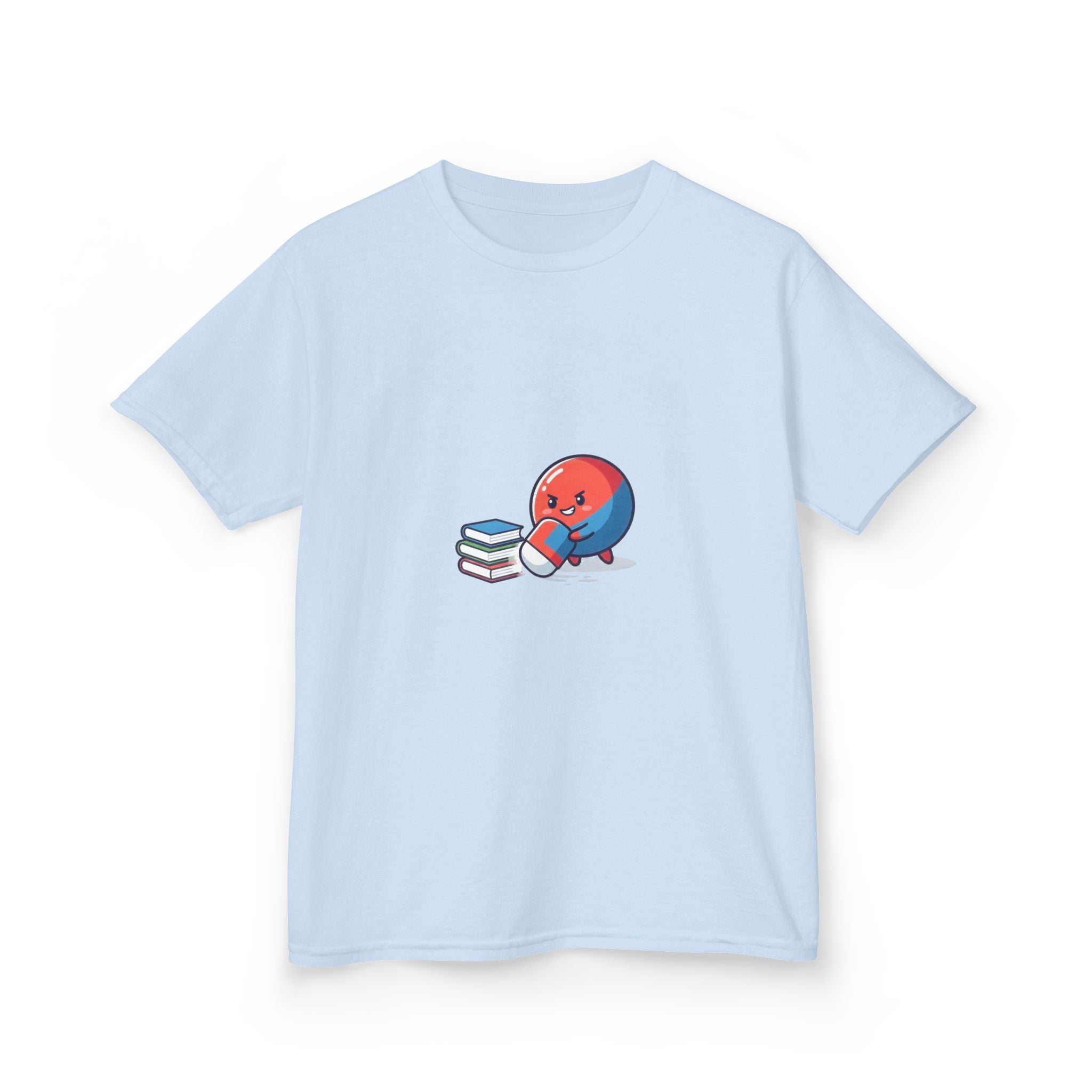 Kids Heavy Cotton Tee - Cute School Learning Cartoon Shirt