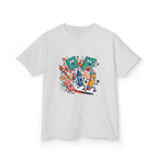 Kids Back to School Tee - Playful School Supplies Cartoon