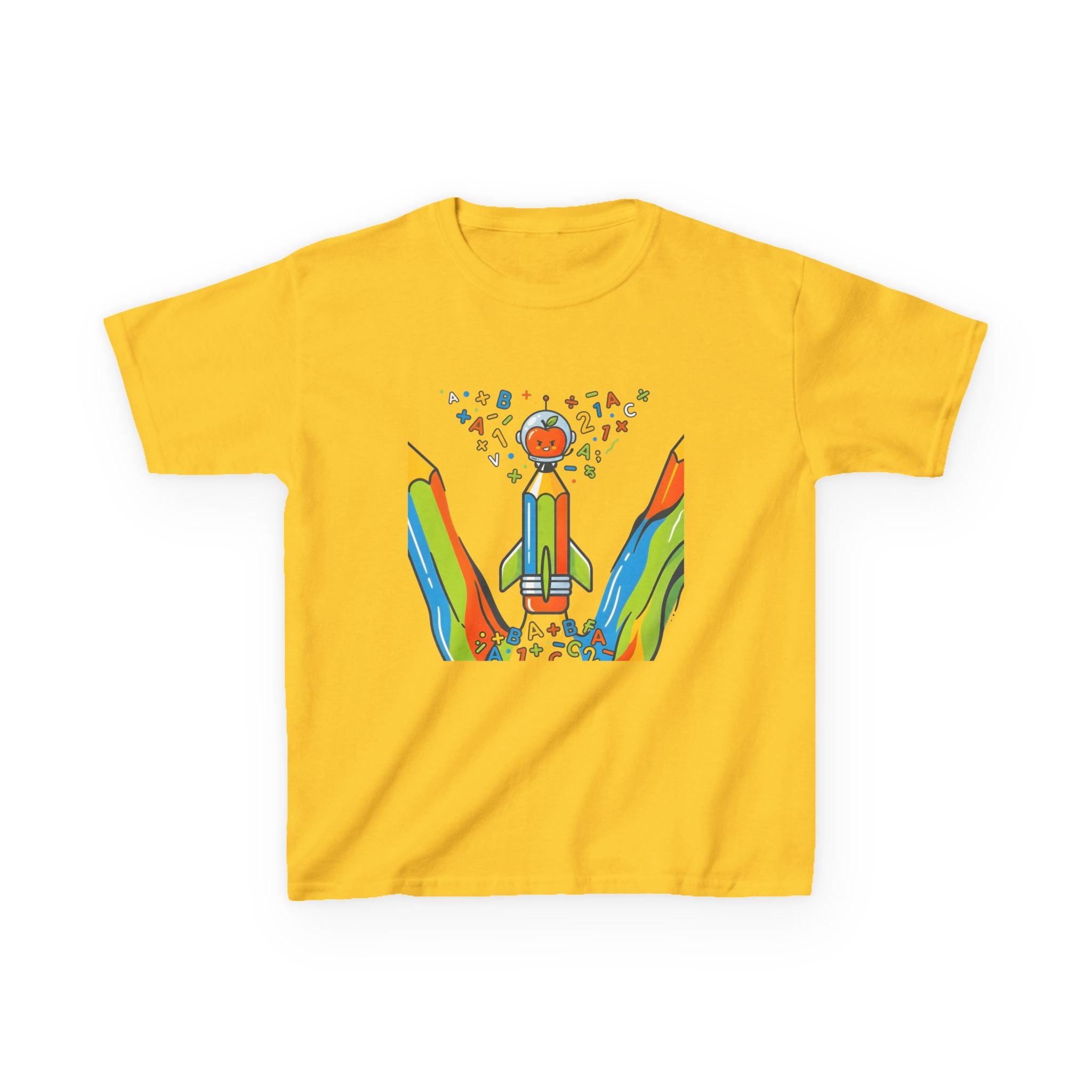 Kids Education Tee - Playful ABC & Math Learning Graphic