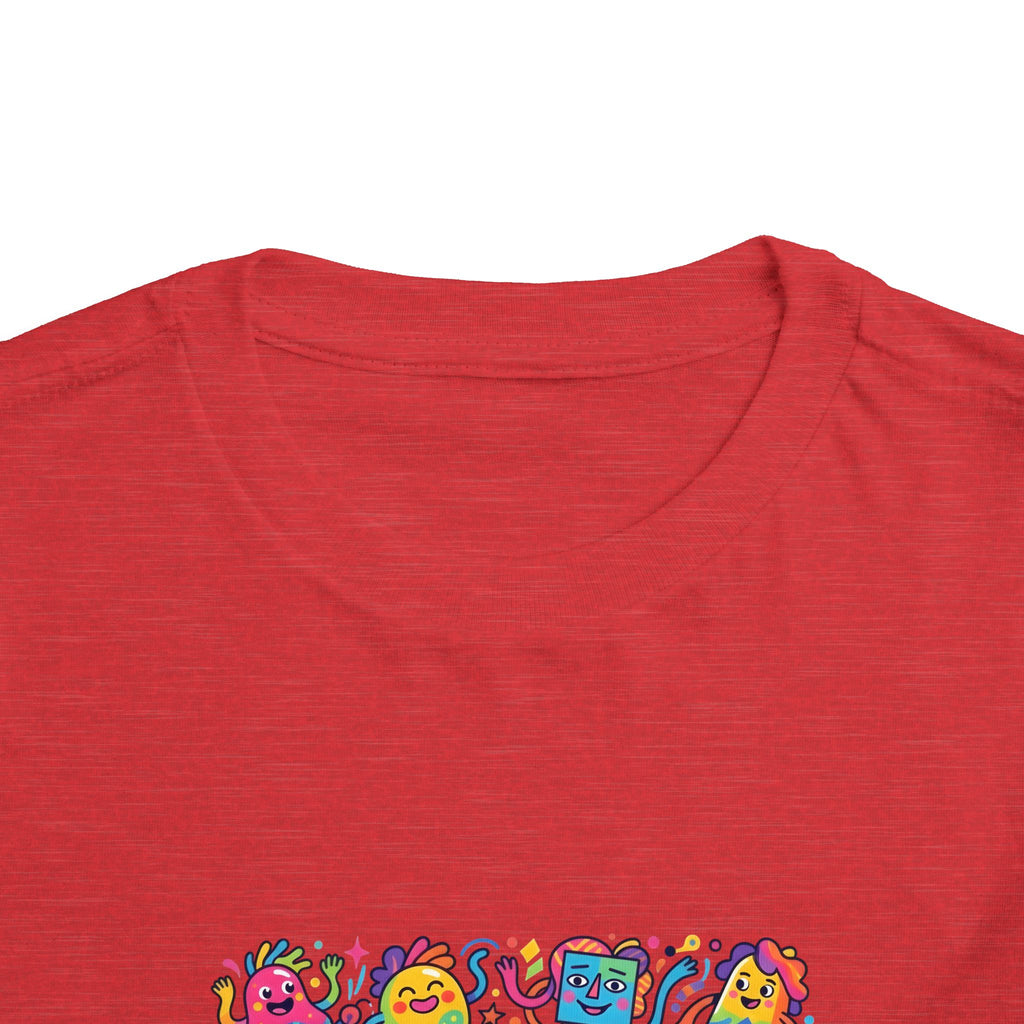 Toddler T-Shirt - Vibrant Whimsical Creatures | Doodle Art