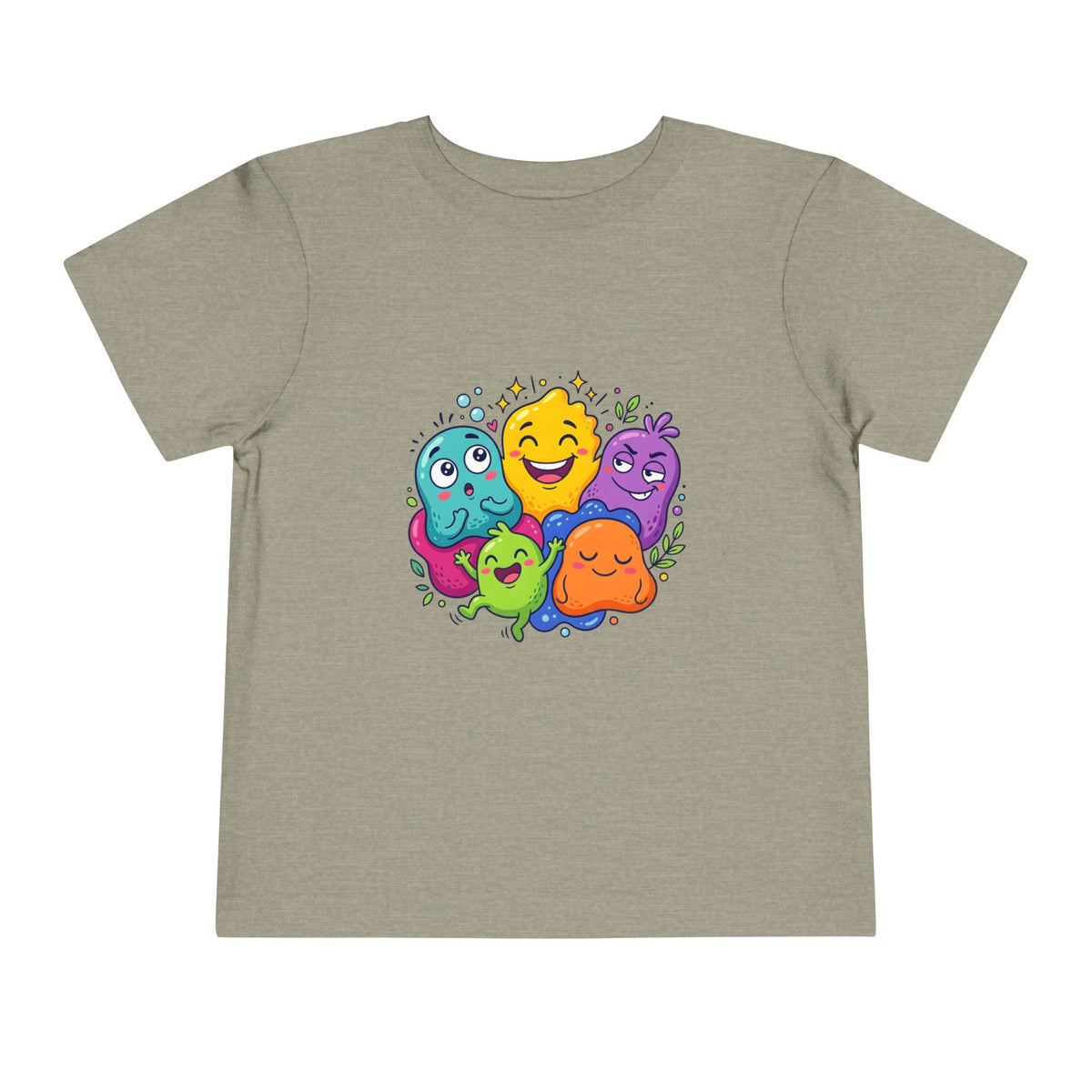 Toddler Monster Tee - Cute Happy Colorful Cartoon Kids Shirt