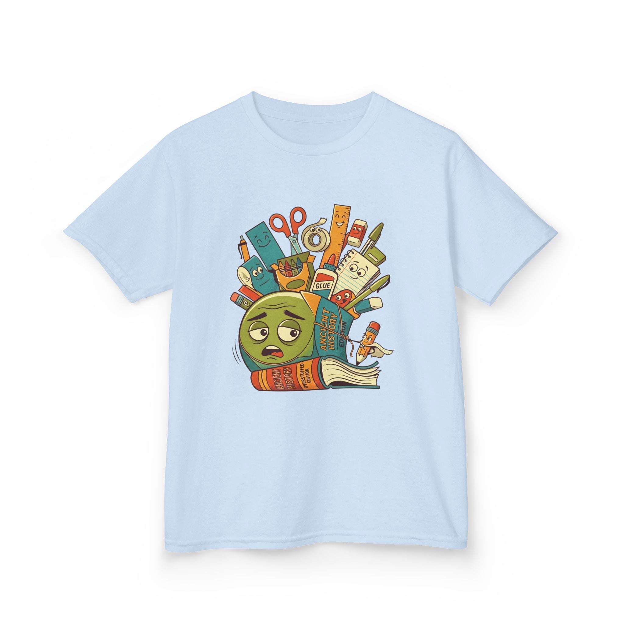 Kids Tee - Ancient History Overstuffed Edition | School Stress Back