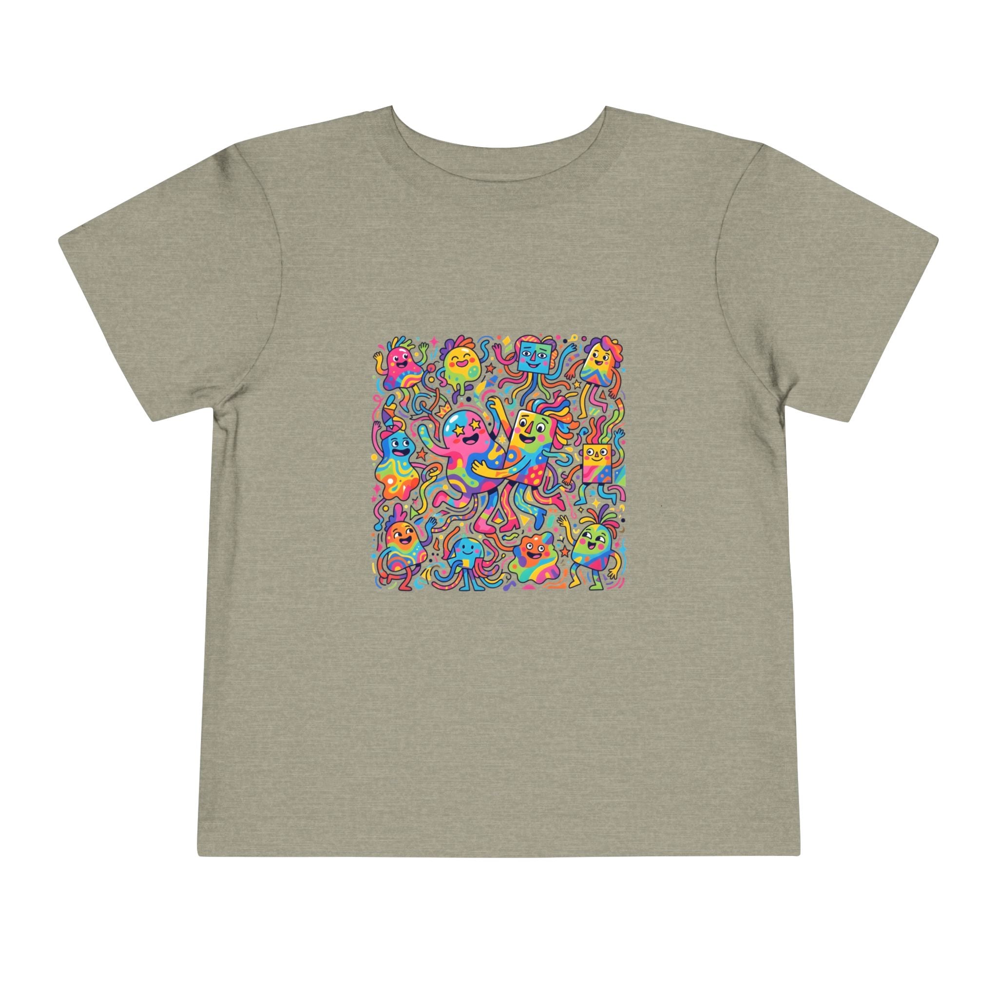 Toddler T-Shirt - Vibrant Whimsical Creatures | Doodle Art