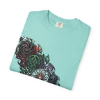 Unisex T-shirt - Dark Fantasy Celtic Skull Ankh | Garment-Dyed