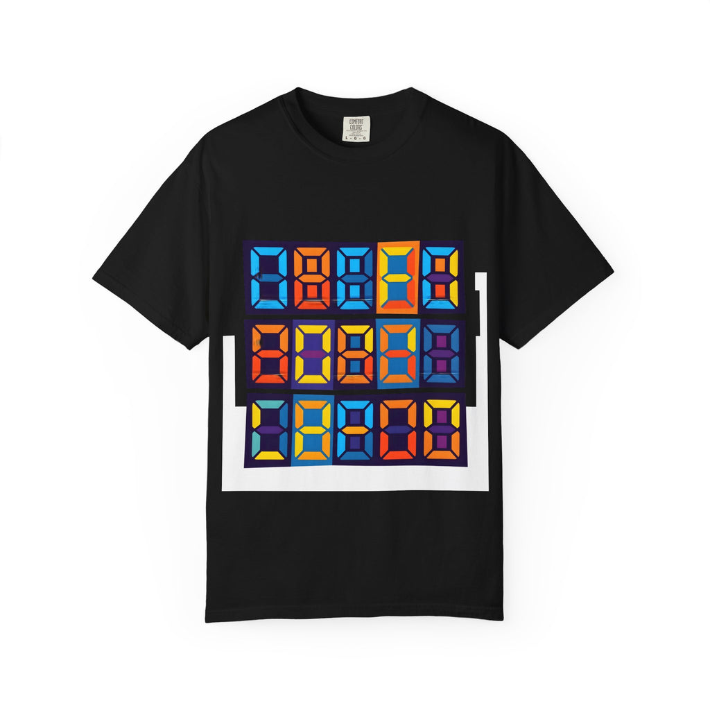 Unisex T-Shirt - Retro Tech 8-Bit Digital Display | Comfort Colors