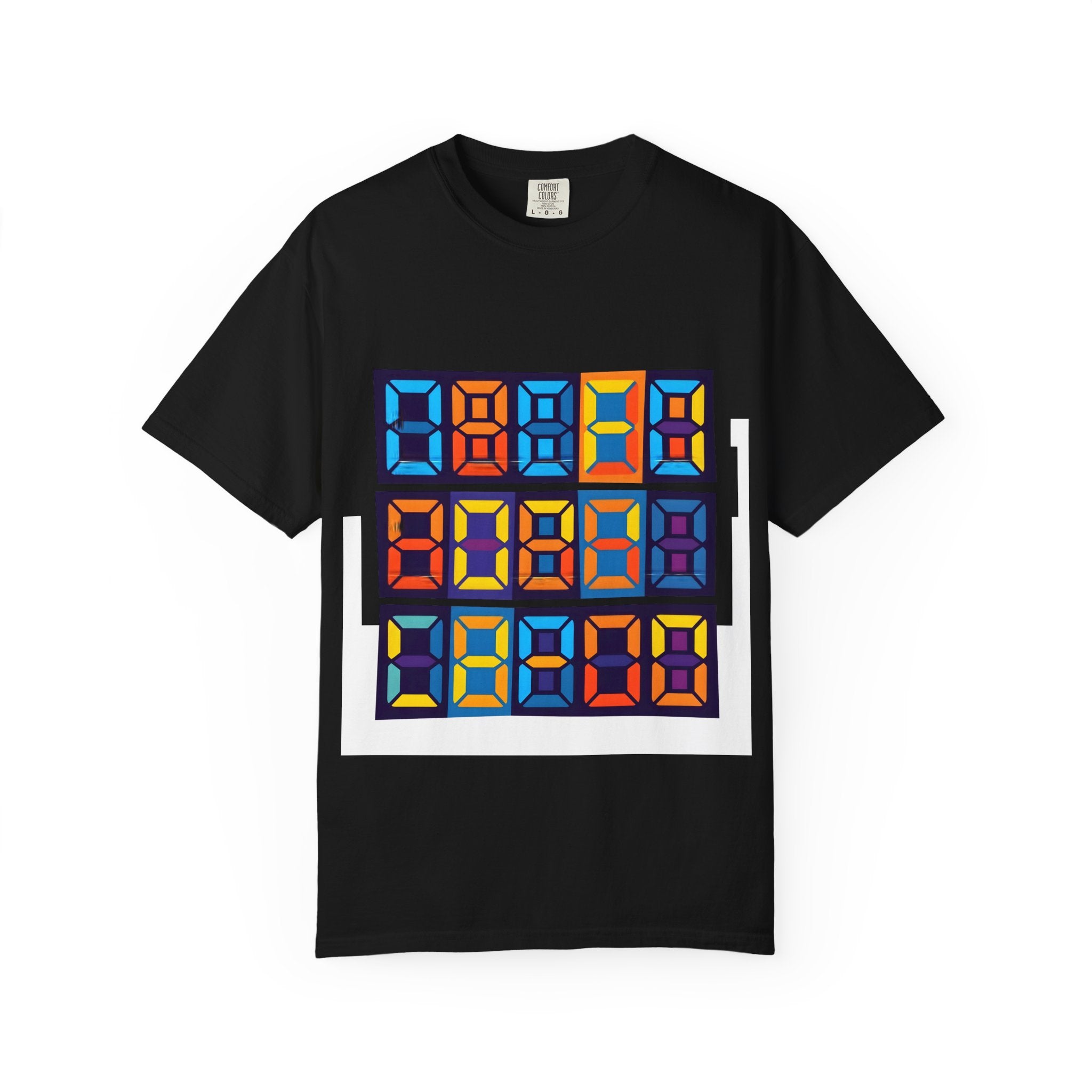 Unisex T-Shirt - Retro Tech 8-Bit Digital Display | Comfort Colors