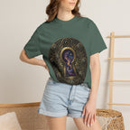 T-shirt - Celestial Keyhole Galaxy | Occult Alchemical Gold