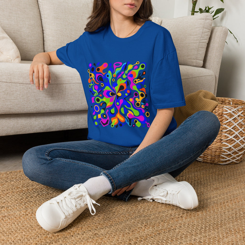 Unisex T-Shirt - Vibrant Organic Abstract | Psychedelic Flow