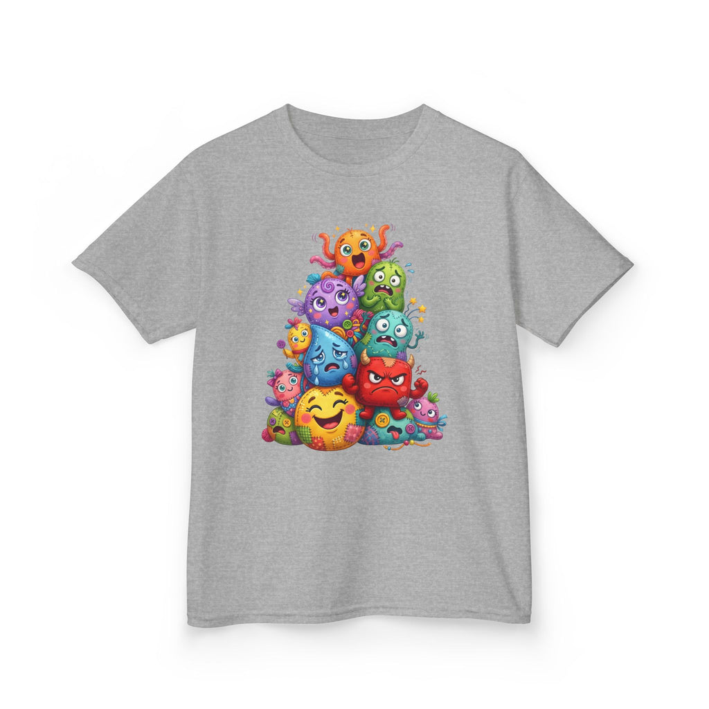 Kids T-Shirt - Cute Monster Pile | Whimsical Cartoon Design