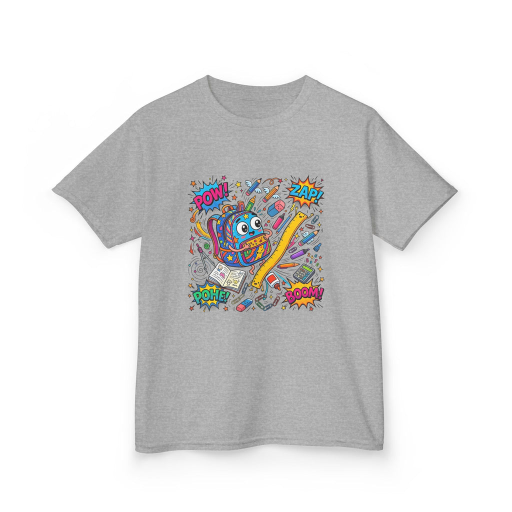 Kids T-Shirt - POW! ZAP! Comic School Supplies | Back to School
