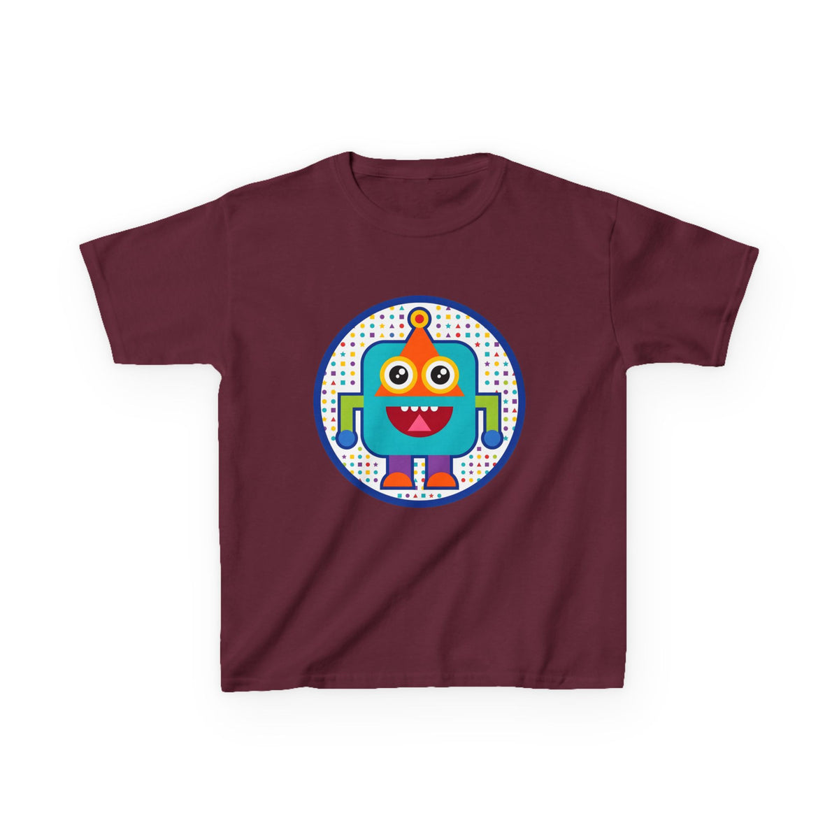 Kids Robot T-Shirt - Cute Geometric Design | Festive Party Tee
