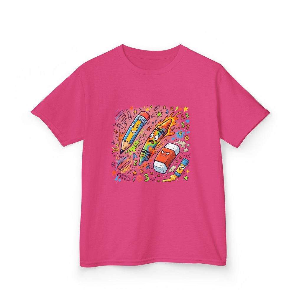 Kids Tee - Vibrant Doodle School Supplies | Back to School