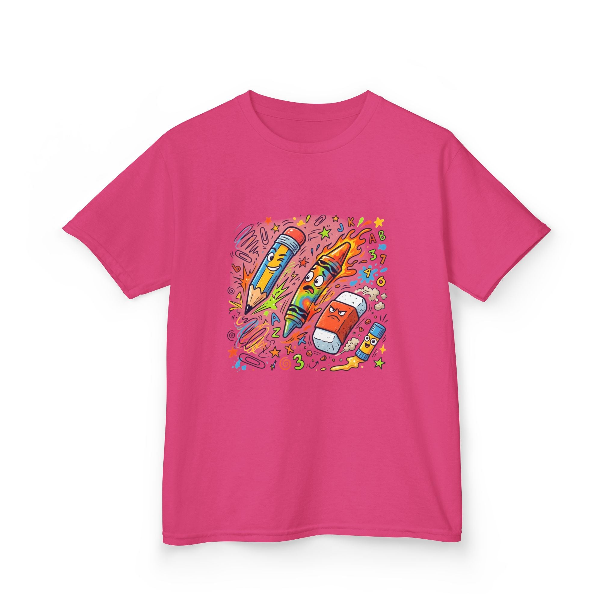 Kids Tee - Vibrant Doodle School Supplies | Back to School