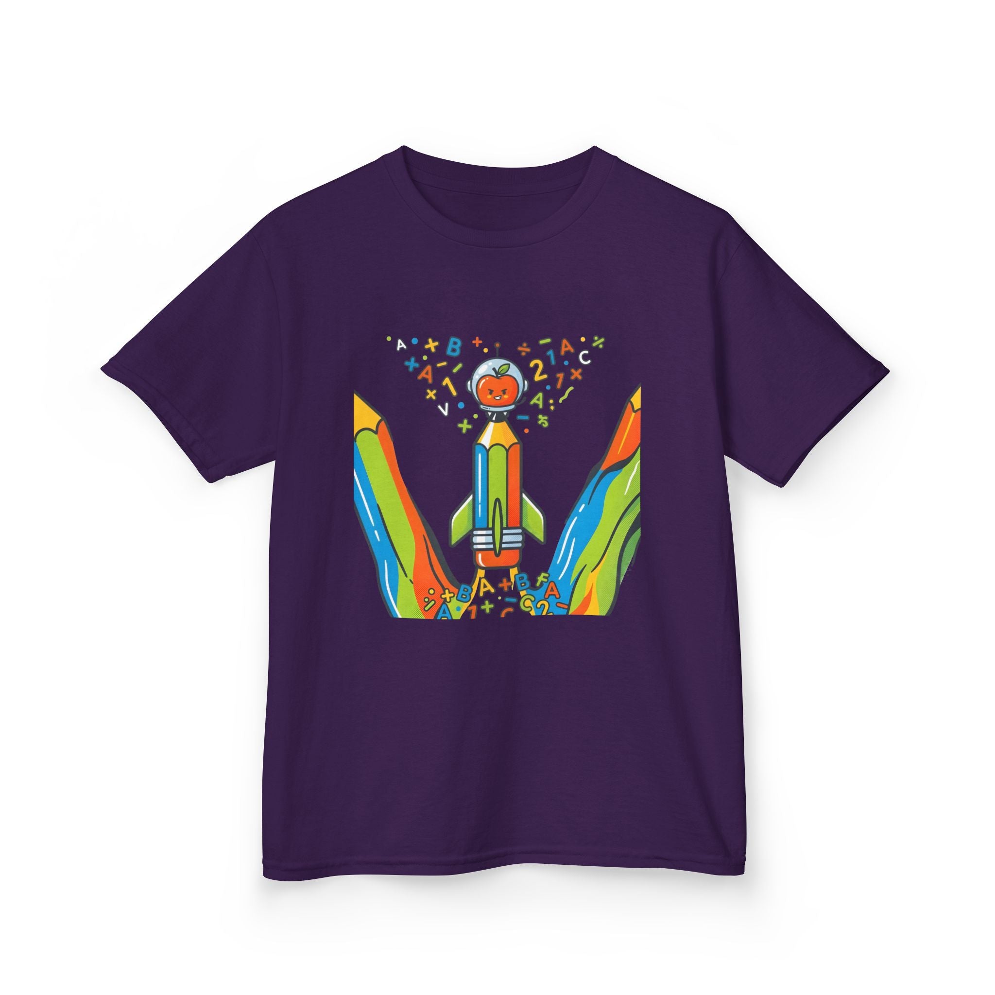 Kids Education Tee - Playful ABC & Math Learning Graphic