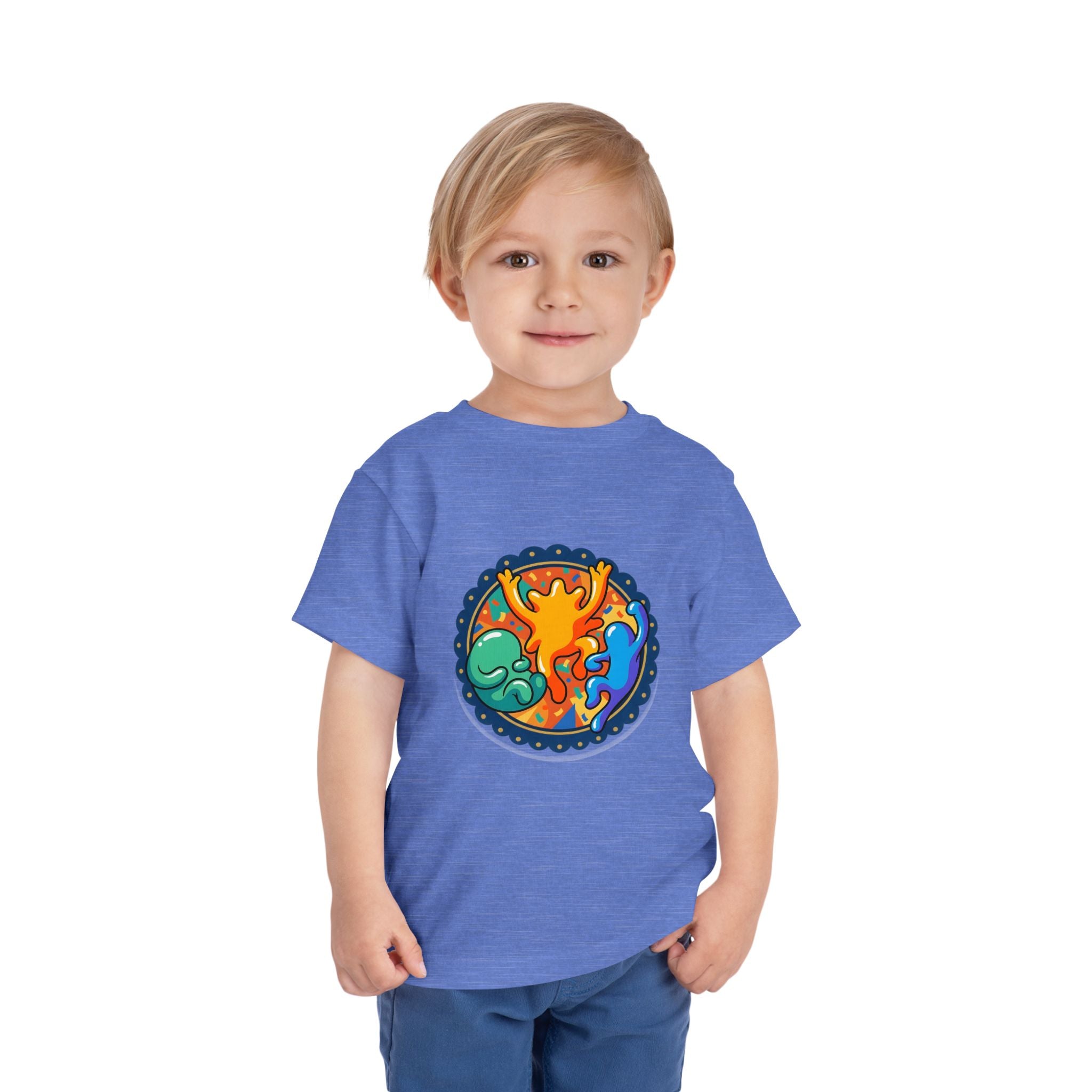 Toddler Tee - Vibrant Playful Celebration Dancing Confetti Shirt