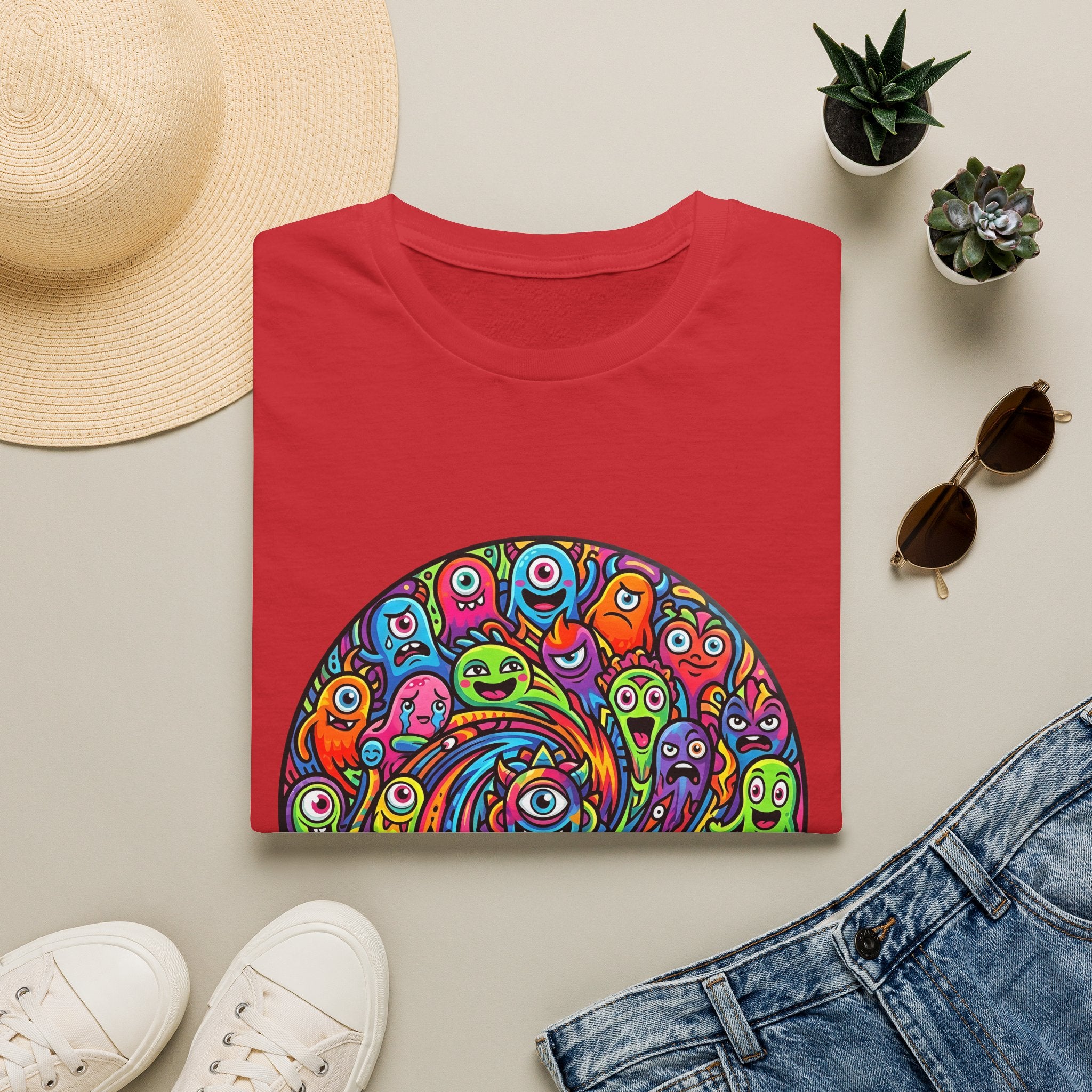 T-Shirt - Psychedelic Monster Swirl | Vibrant Alien Party