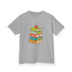 Kids Bookworm Tee - Whimsical Retro Reading & Learning Design