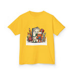 Kids Cartoon T-Shirt - Mischievous School Supplies & Stationery