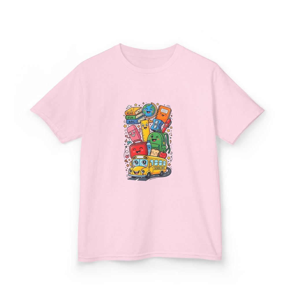 Kids Back to School T-Shirt - Cute School Bus, ABC | First Day