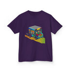 Kids T-Shirt - Vibrant Geometric Animal Bus Adventure