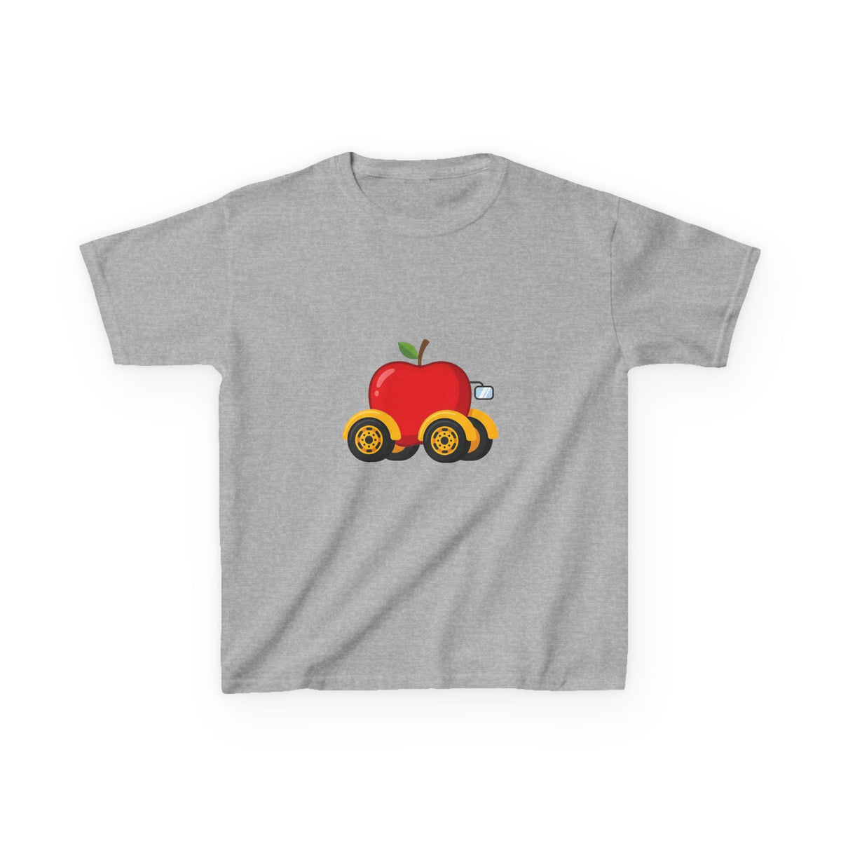 Kids T-Shirt - Apple On Wheels Graphic | Whimsical Fruit Car