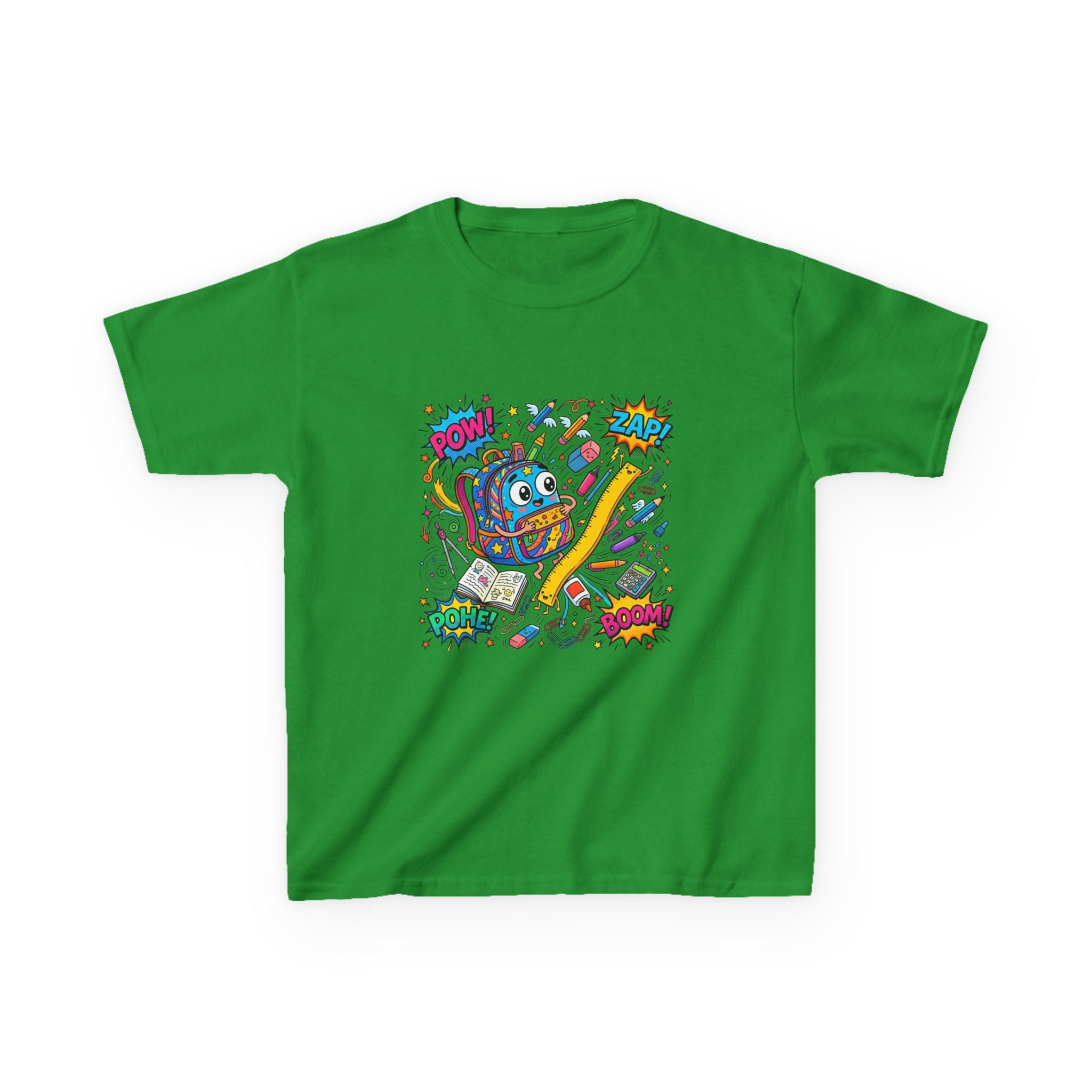 Kids T-Shirt - POW! ZAP! Comic School Supplies | Back to School