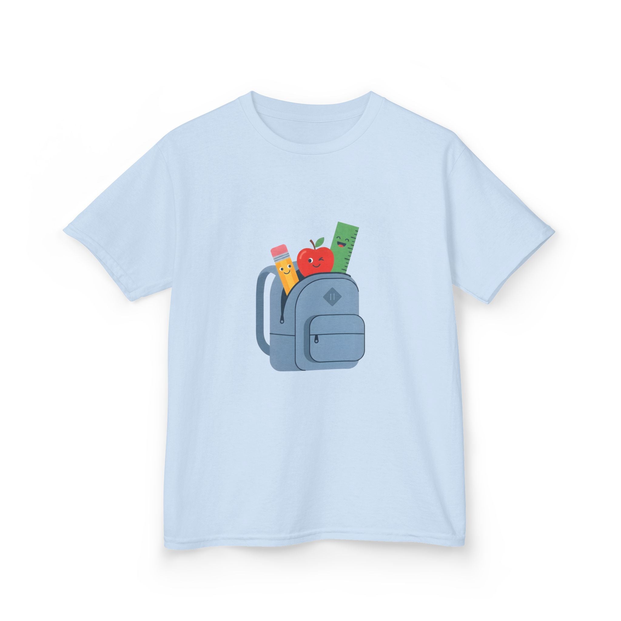 Kids Back to School Tee - Cute School Supplies Cartoon | 2026