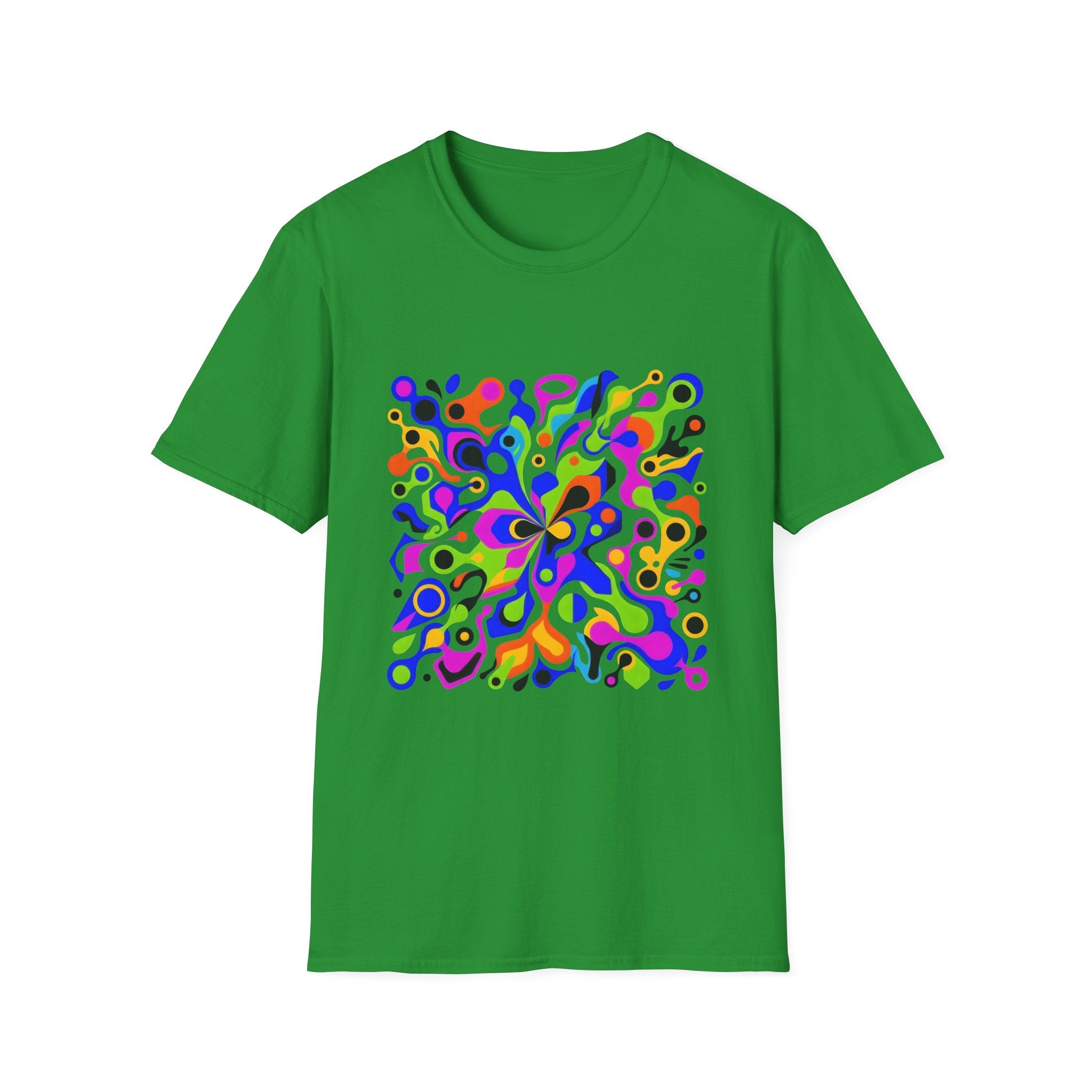 Unisex T-Shirt - Vibrant Organic Abstract | Psychedelic Flow
