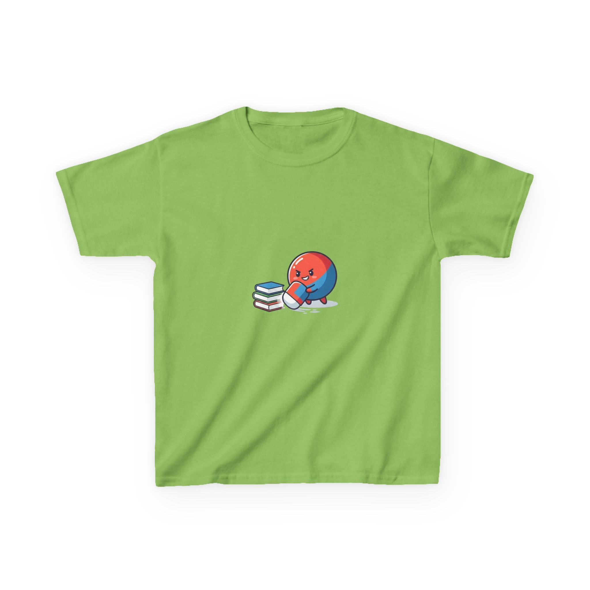 Kids Heavy Cotton Tee - Cute School Learning Cartoon Shirt