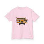 Kids School Bus T-Shirt - Cute Cartoon Reflection | Back to School