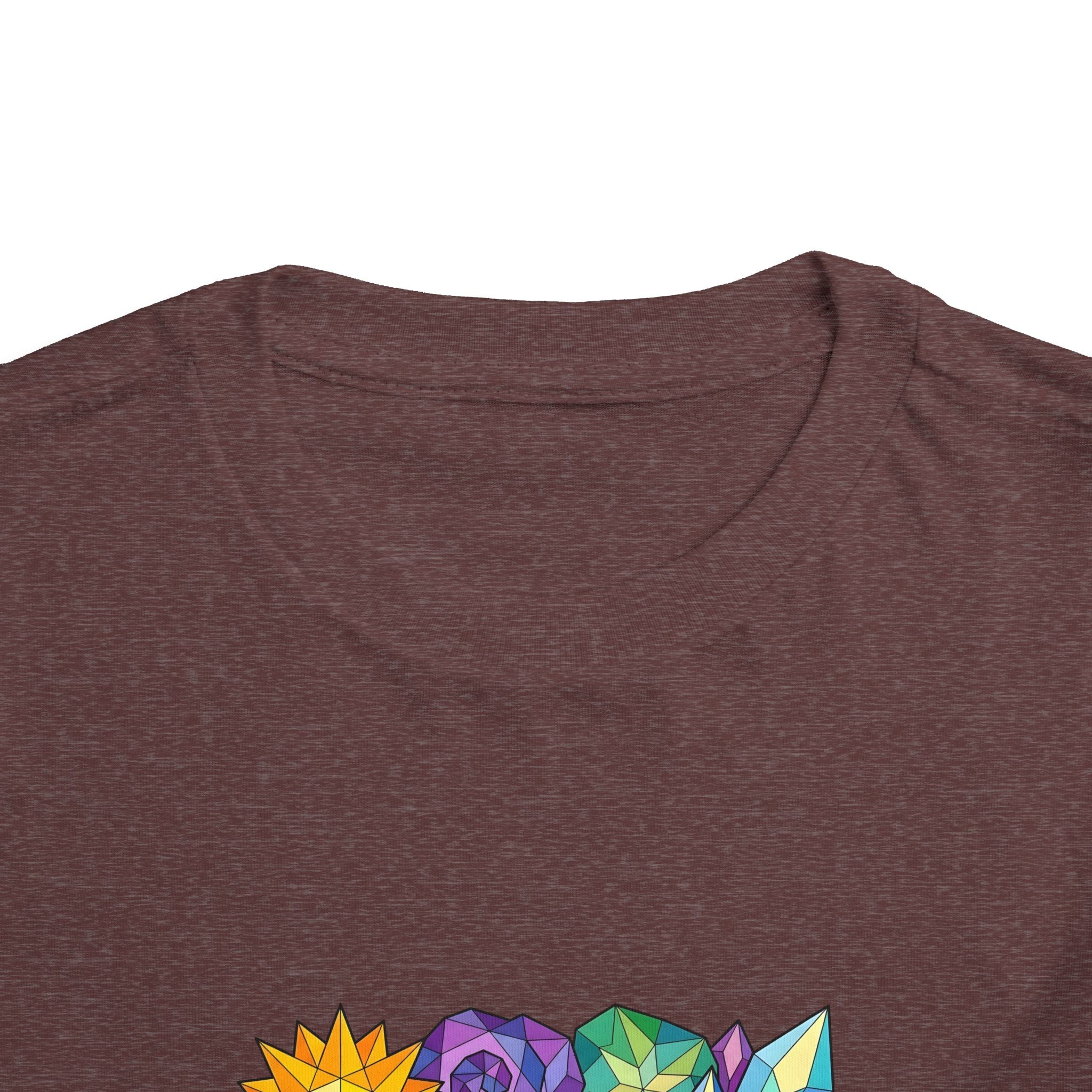 Toddler Tee - Vibrant Geometric Crystal & Gemstone Shirt