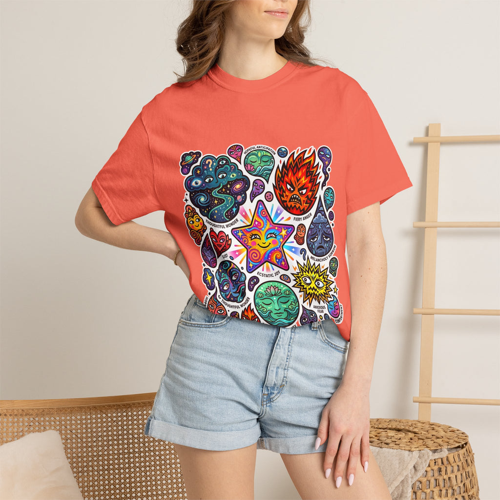 Comfort Colors T-Shirt - Psychedelic Emotions Art | Mental Health