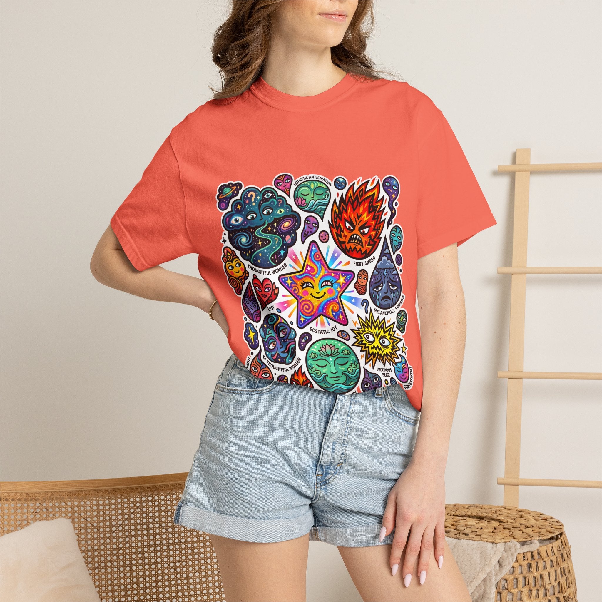 Comfort Colors T-Shirt - Psychedelic Emotions Art | Mental Health