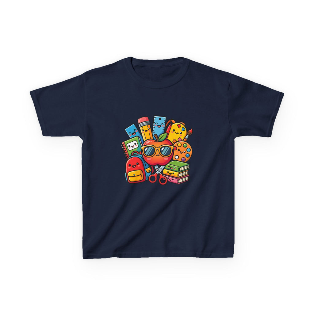 Kids Back to School T-Shirt - Kawaii School Supplies Art | 2026