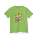 Kids Bookworm Tee - Whimsical Retro Reading & Learning Design