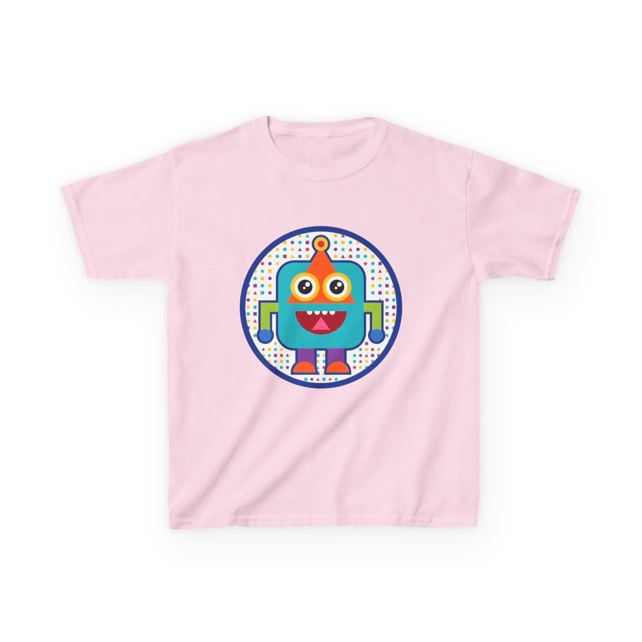 Kids Robot T-Shirt - Cute Geometric Design | Festive Party Tee