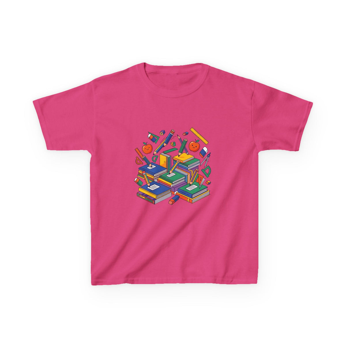 Kids School Supplies Tee - Colorful Education Design | Back to School